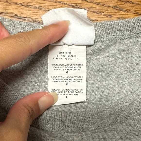 Champion Gray Logo Long Sleeve Shirt - Picture 5 of 5